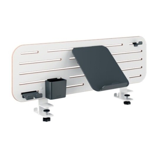 Leitz Ergo Pegboard skrivebordsorganisator med laptopholder 80x25 cm hvit Leitz Ergo Pegboard skrivebordsorganisator med laptopholder 80x25 cm hvit