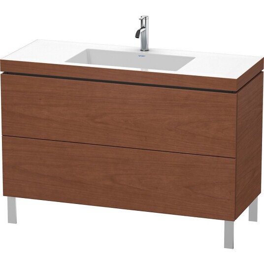 Duravit L-Cube Servantskap m/2 skuffer 1200x698x480 mm Amerikansk Valnøtt