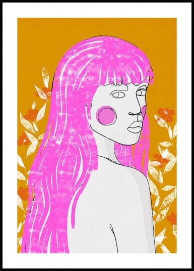 Pink Whisper Gaze Plakat Plakat / 40x50cm