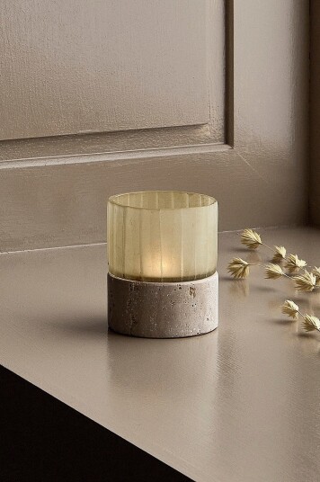 Ellos Home Lyslykt Charlotte høyde 9 cm Gul