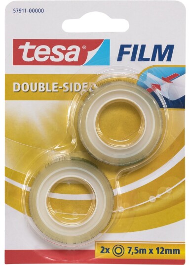 Tesa Dobbeltsidig Tape 7,5m x 12mm 2 pk