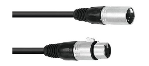 Omnitronic 30220765 Xlr 5 Pin Hankjønn Xlr 5 Pin Hunkjønn 1,5 M Sort