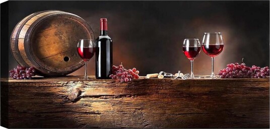 Canvasbilde YTY Food & Beverage Flerfarget 120x50 cm