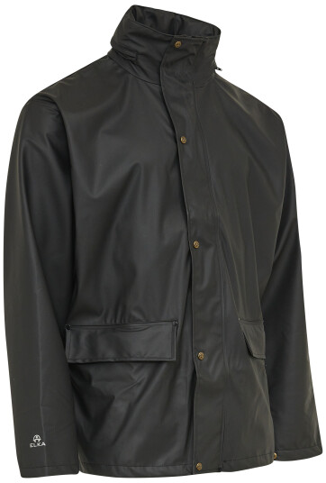 Elka Regnjakke PU 026300 sort str. XS