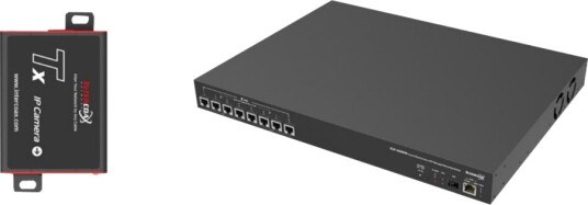 Intercoax IPIFY Multi Pro EUP-2808R-4T-PKG nettverksutvider 1GbE 8 porter Intercoax IPIFY Multi Pro EUP-2808R-4T-PKG nettverksutvider 1GbE 8 porter