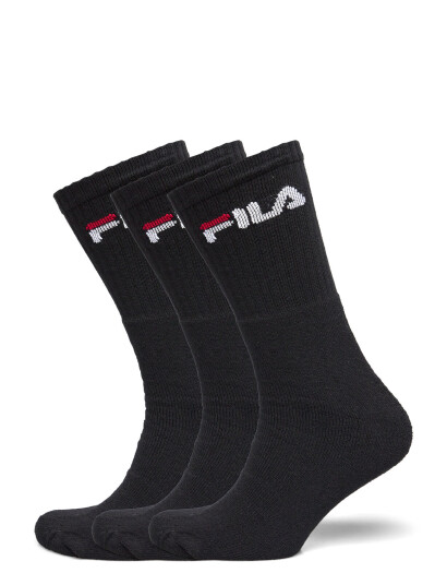 FILA Socks Fila 3Pk Tennis Crew Logo Terry Soc - Black - 39-42 FILA Socks Fila 3Pk Tennis Crew Logo Terry Soc - Black - 39-42