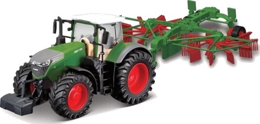 Bburago Fendt Traktor + Skårlegger Modellkjøretøy