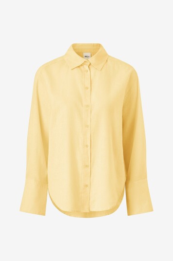 Gina Tricot   Linskjorte Oversized Linen Shirt   Beige