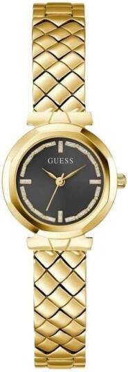 Guess Dameklokke GW0839L2 Mini Rumour Sort/Gulltonet stål Ø26 mm