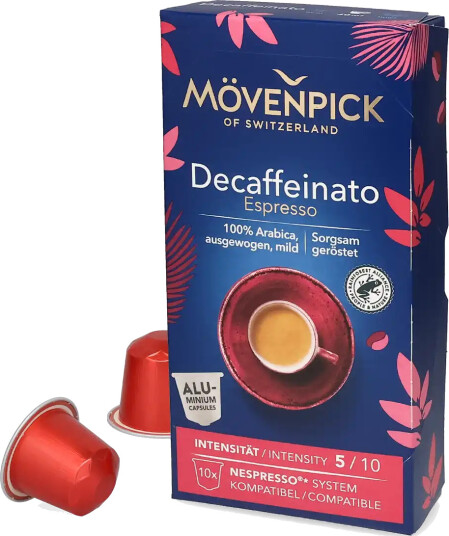Mövenpick | Decaffeinato Espresso 10 kapsler til Nespresso®