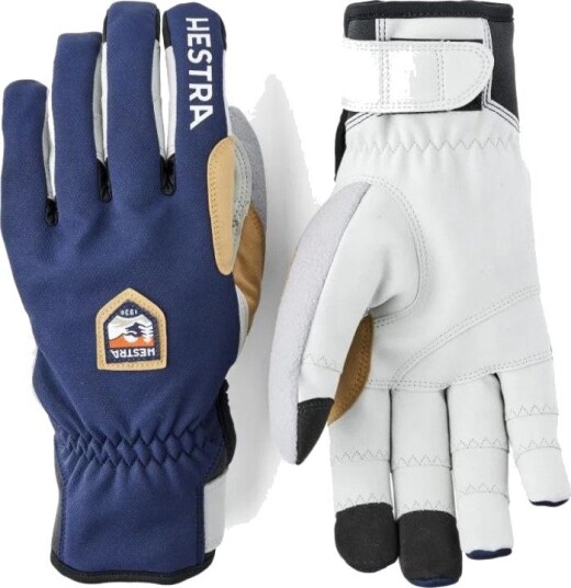 Hestra Ergo Grip Wool Touring 5 Finger Navy/light Grey 6