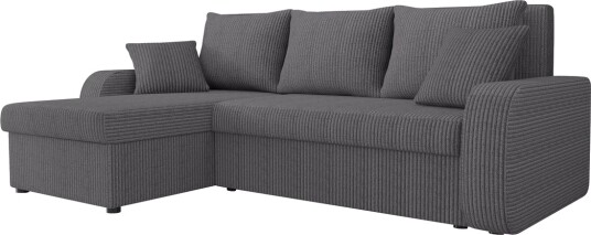 Alvared Sofa med Sjeselong 3 seter   Mørk grå