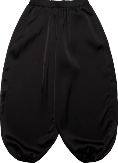 Grunt Bukser - GrKoni - Satin - Black - Grunt - 10 år (140) - Bukser - bomull - Svart