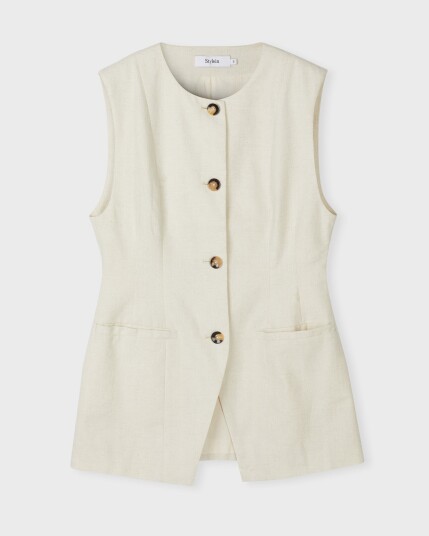 Stylein Sirella Vest - Cream - L Stylein Sirella Vest - Cream - L