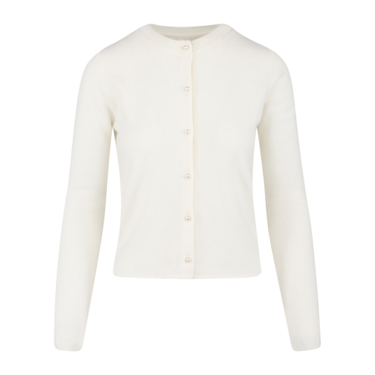 Candi Cardigan Cream XS Short merino wool cardigan