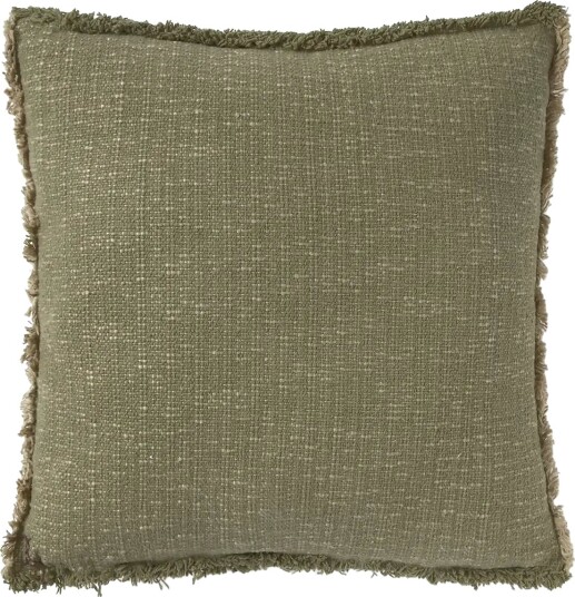 Lorena Canals Handloom Square Cushion Kaki   Khaki green   45X 45CM