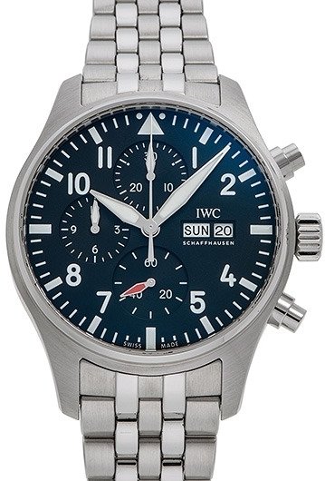 IWC Herreklokke IW378002 Pilot Grå/Stål Ø43 mm IWC Herreklokke IW378002 Pilot Grå/Stål Ø43 mm