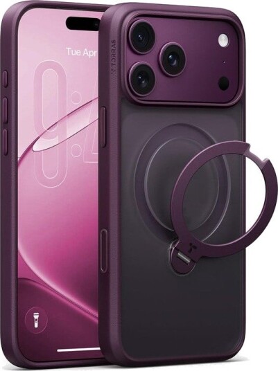 Torras Ostand Q3 Spin - purple - iPhone 18 Pro