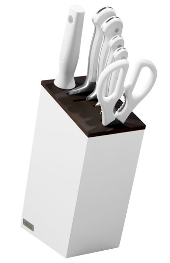 Wüsthof Classic white knivblokk 6 deler version santoku