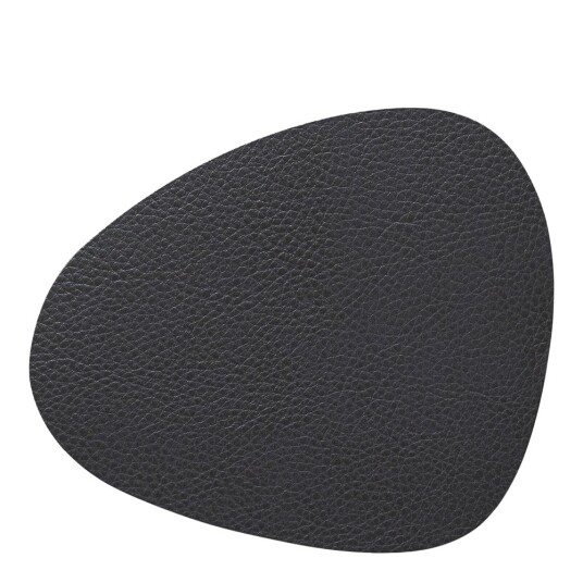 Lind DNA  Leather Serene Curve glassunderlag 11x13 cm anthracite