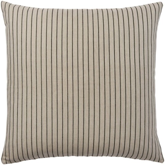 Broste Copenhagen Karen putetrekk Light beige black 60x60 cm