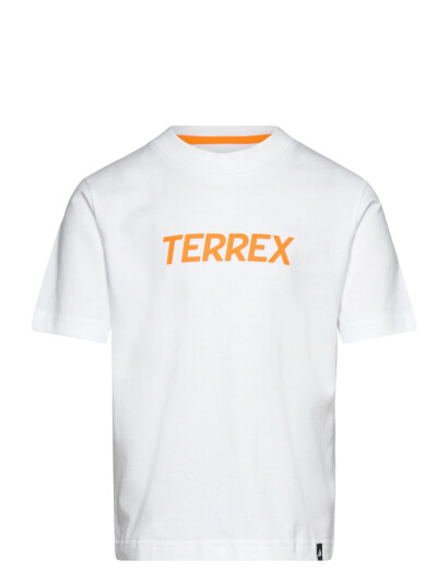 adidas Terrex K Mt Logo Tee White 164 adidas Terrex K Mt Logo Tee White 164