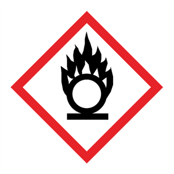 Jo Safety GHS 03 faresymbol skilt Oksiderende A4 (297 x 210 mm) Plast 132420PA4 Jo Safety GHS 03 faresymbol skilt Oksiderende A4 (297 x 210 mm) Plast 132420PA4