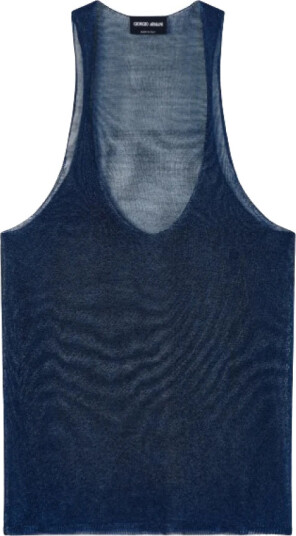Giorgio Armani Dame Strikkevarer Blå S, Giorgio Armani Dame Strikkevarer Blå S,