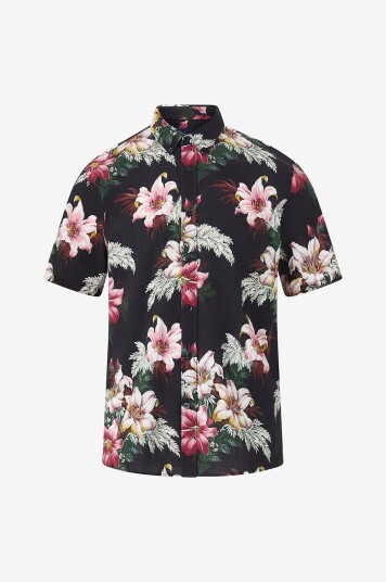 Lindbergh   Skjorte Linen Blend Shirt S/Svart