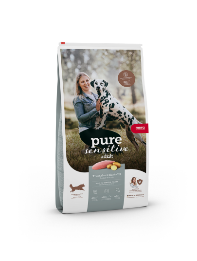 Mera Petfood Pure Sensitive Adult Hundefôr med Kalkon & Potatis 4 kg