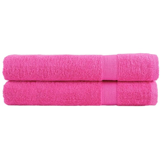 Premium håndklær SOLUND 2 stk rose 100x200 cm 600 g/m2 Premium håndklær SOLUND 2 stk rose 100x200 cm 600 g/m2