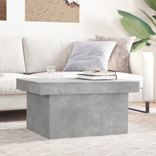  Salongbord betonggrå 100x55x40 cm konstruert tre 840873