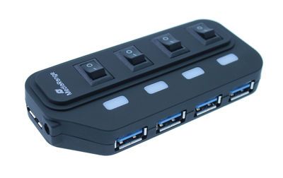 MediaRange USB-HUB 4-Port USB 3.0 extern F-FEEDS
