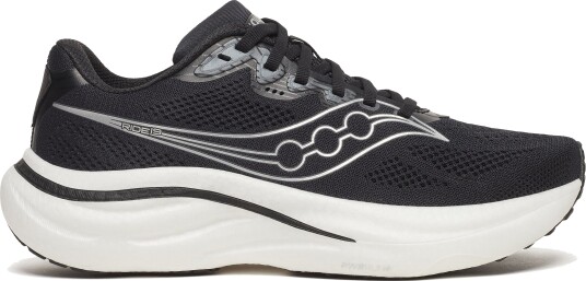 Saucony Men"s Ride 19 Black/Silver 45