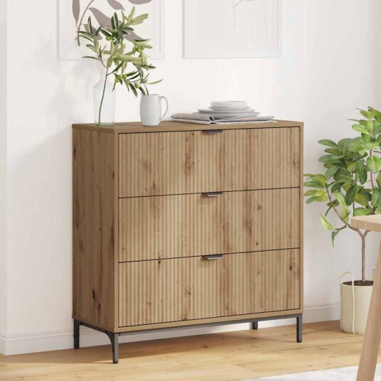 Serviesskap artisan eik 79.5 x 33 x 82 cm Konstruert tre Serviesskap artisan eik 79.5 x 33 x 82 cm Konstruert tre