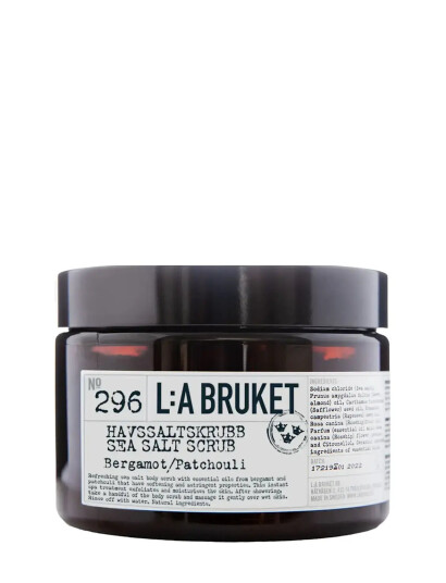 L:a Bruket 296 Sea Salt Scrub Bergamot/Patchouli - Nude - 420 g L:a Bruket 296 Sea Salt Scrub Bergamot/Patchouli - Nude - 420 g