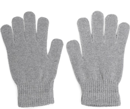 Enkel Studio Mens Knitted Gloves - GREY - One Size