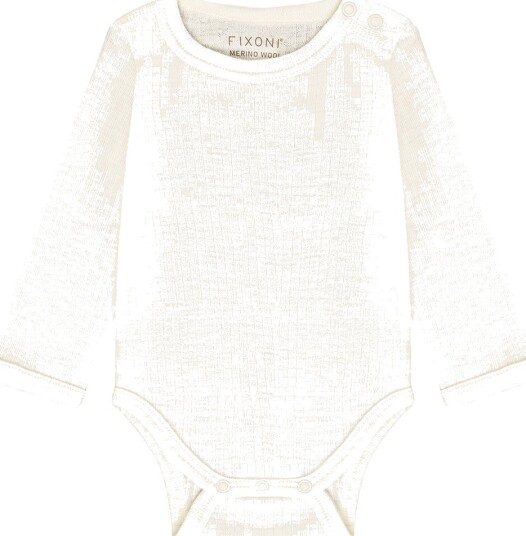 Blå Body I/e Ull Antique White Blå 44 Langermet Body Beige Hvit