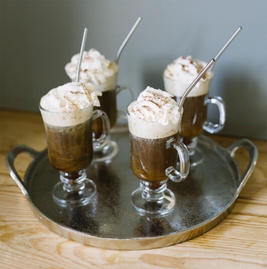 Dorre Iona Irish coffee sett 8 deler – 4 glass + sugerør i rustfritt rommer 2 dl 1597533-02-0 1714480-01-0