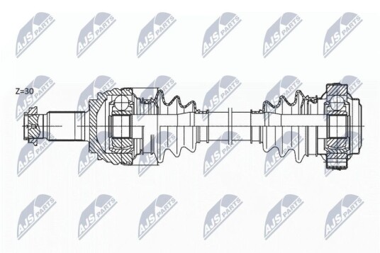 Nty Drivaksel NTY NPW BM 174 Nty Drivaksel NTY NPW BM 174