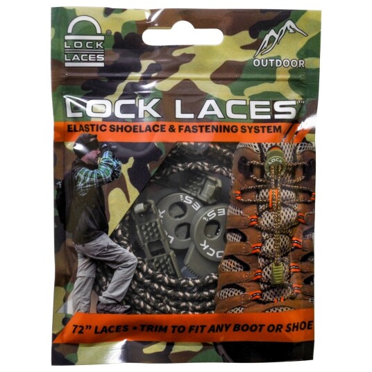 Lock Laces 72" Shoelaces Camo OneSize Lock Laces 72" Shoelaces Camo OneSize