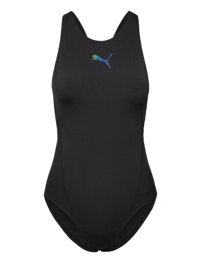 Puma Swim Puma Swim Women Raceback Swimsuit 1P - Black - L Puma Swim Puma Swim Women Raceback Swimsuit 1P - Black - L