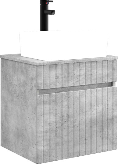 Vegghengt servantkommode Betonggrå 49 x 41 x 63 cm Vegghengt servantkommode Betonggrå 49 x 41 x 63 cm