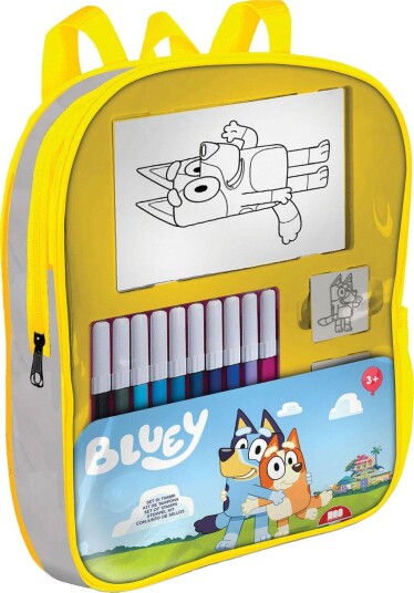 Bluey Stempelsett med fargekoffert - 3+ ??r