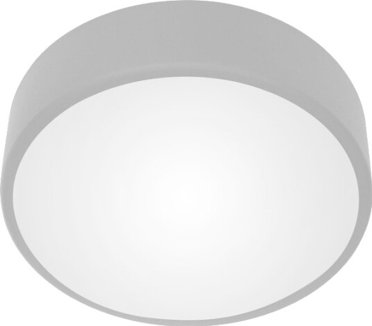 Taklampe Orno Ovo Plafon 3Xe27 Med Mikrobølgesensor For Bevegelse 3X24w Grått Stål Matt Glasskuppel Ip20 Ø400