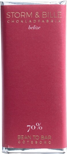 Storm & Bille 70 % Belize Dark Chocolate 40g Storm & Bille 70 % Belize Dark Chocolate 40g