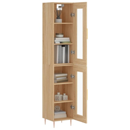 Highboard sonoma eik 34,5x34x180 cm konstruert tre Highboard sonoma eik 34,5x34x180 cm konstruert tre