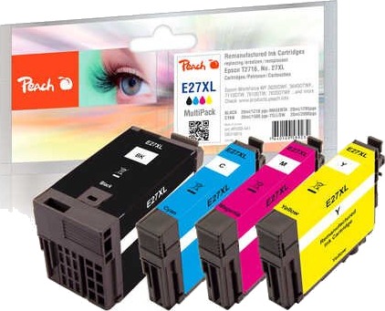 Peach 319815, Sort, Cyan, Fiolblå, Gult, 20 Ml, 20 Ml, 4 Stykker, 1210 Sider, Multipakke