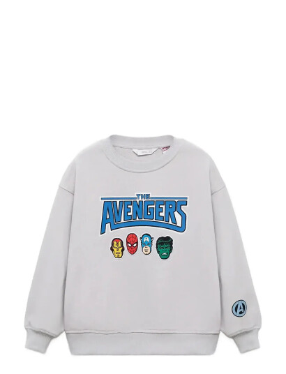 Mango Avengers Cotton Hoodie - Cream - 11-12