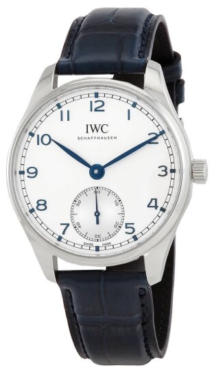 IWC Herreklokke IW358304 Portugieser Sølvfarget/Lær Ø40.4 mm